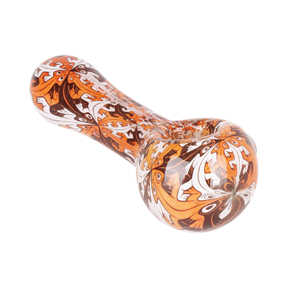 Pulsar Inside Print Spoon Pipe | Interlocking Lizards | Bowl Front View