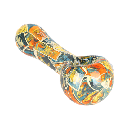 Pulsar Inside Print Spoon Pipe | Tarot Time | Bowl Front View