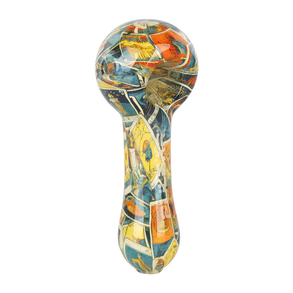 Pulsar Inside Print Spoon Pipe | Tarot Time | Top View