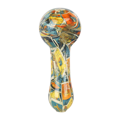 Pulsar Inside Print Spoon Pipe | Tarot Time | Top View
