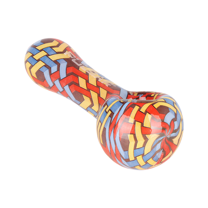 Pulsar Inside Print Spoon Pipe | Wavy Weave | Front View