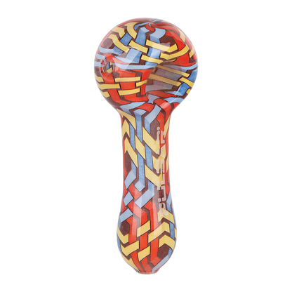 Pulsar Inside Print Spoon Pipe | Wavy Weave | Top View