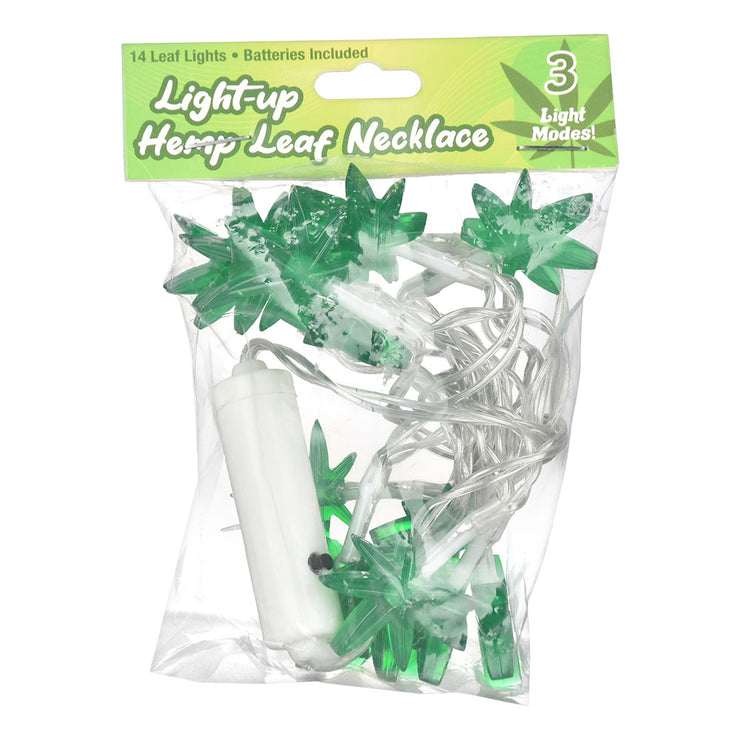 Pulsar LED Hemp Leaf Necklace | Packaging