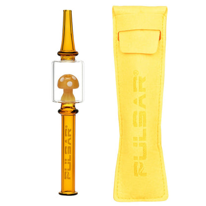 Pulsar Magic Mushroom Dab Straw | Amber