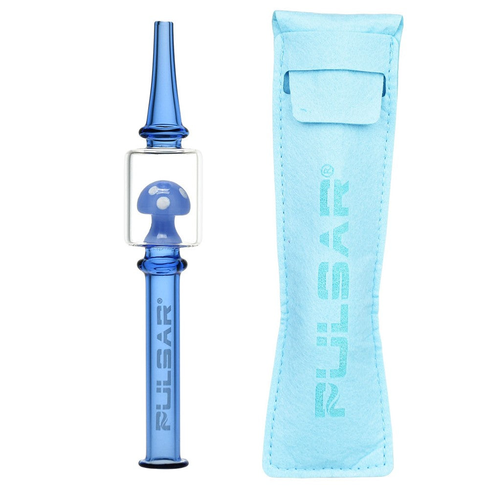 Pulsar Magic Mushroom Dab Straw | Blue