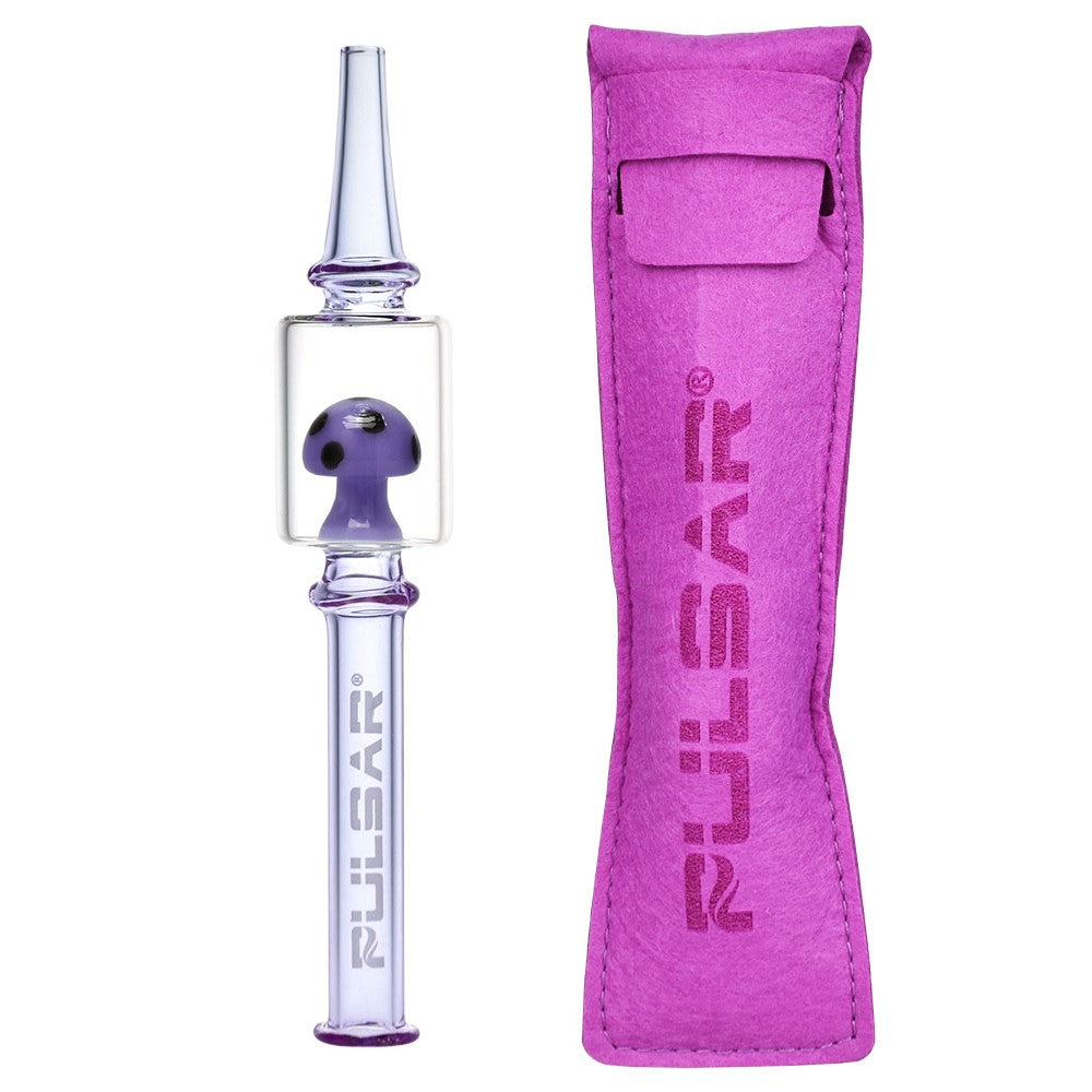 Pulsar Magic Mushroom Dab Straw | Purple