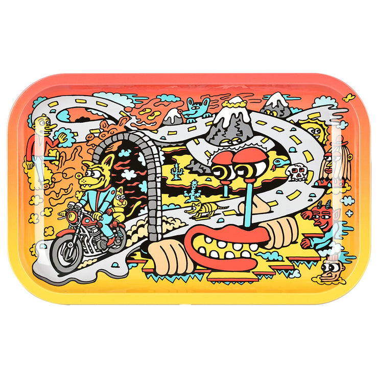 Pulsar Metal Rolling Tray | Road Trip | Front View