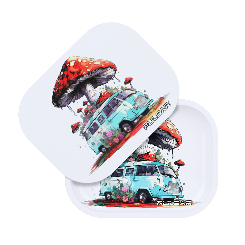 Pulsar Mini Metal Rolling Tray & Lid | Pop Up Camper