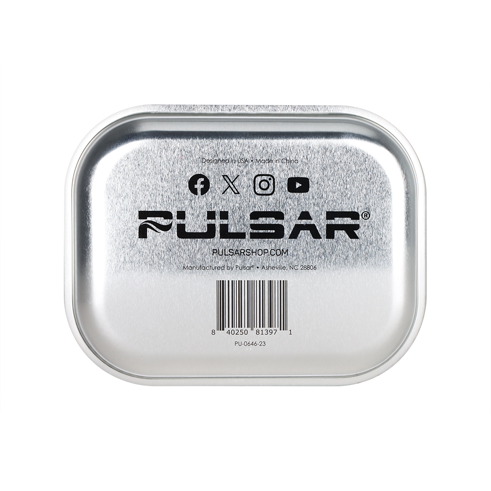 Pulsar Mini Metal Rolling Tray | Pop Up Camper | Back View