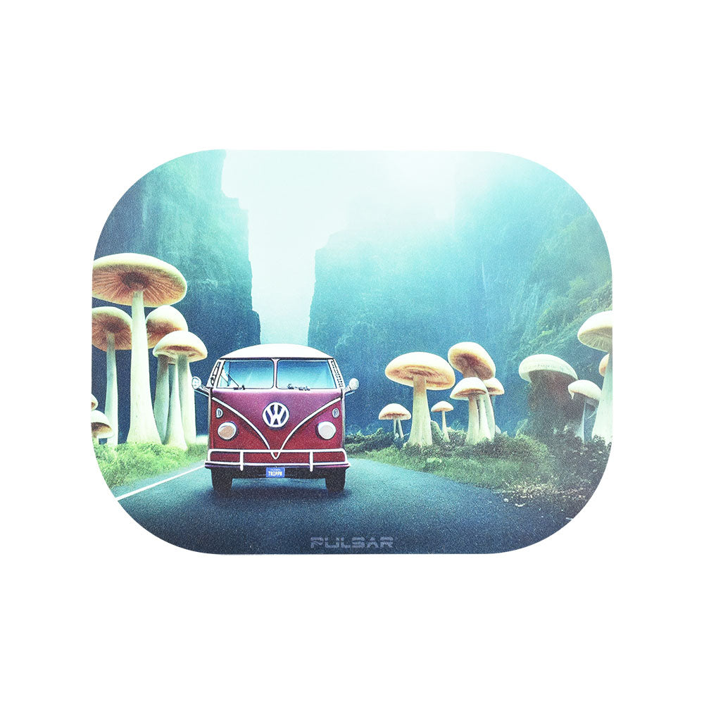 Pulsar Mini Rolling Tray  Lid | Camper Van Shroom Trip