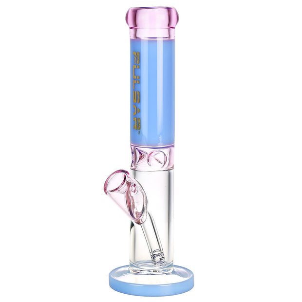 Pulsar Mini Straight Tube Bong | Pink Blue