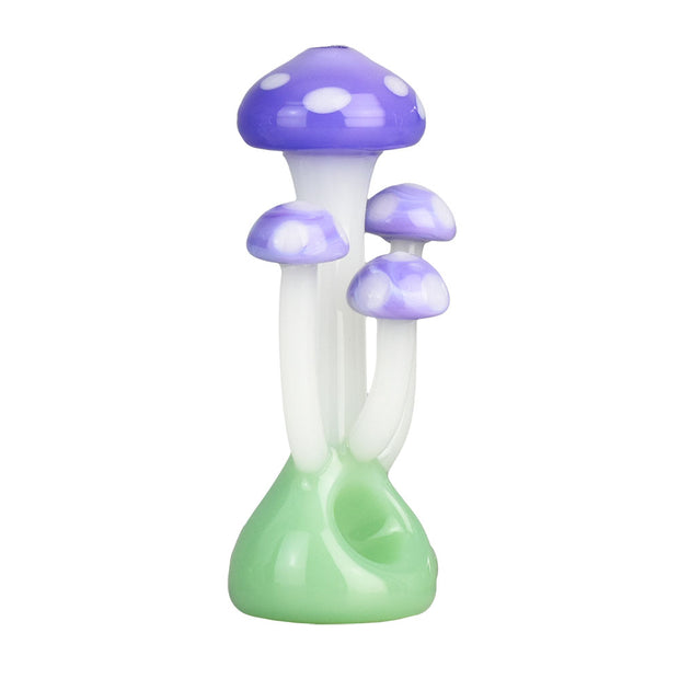 Pulsar Mushroom Family Hand Pipe | Purple | Bowl View