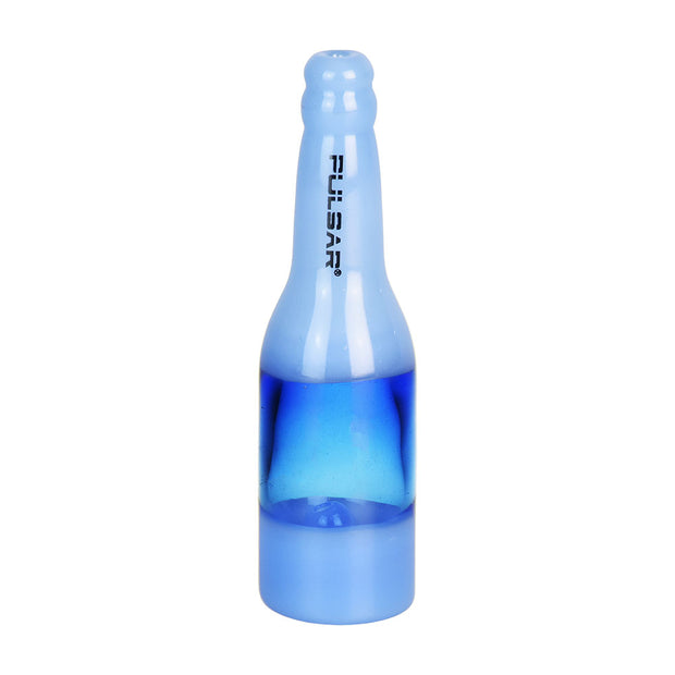 Pulsar Pop Bottle Chillum & Herb Slide | Blue