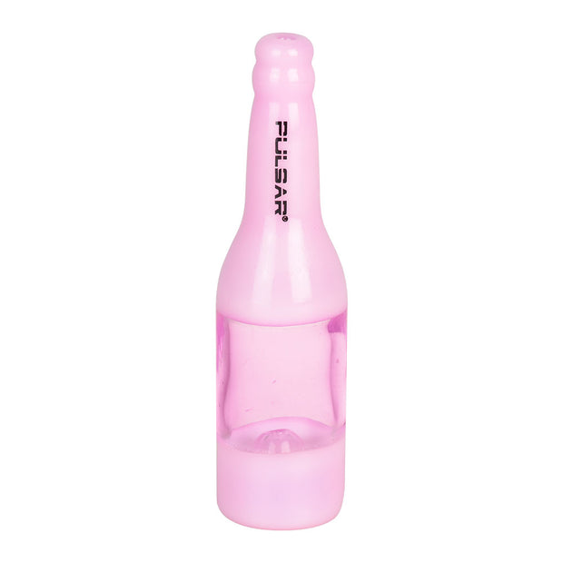 Pulsar Pop Bottle Chillum & Herb Slide | Pink