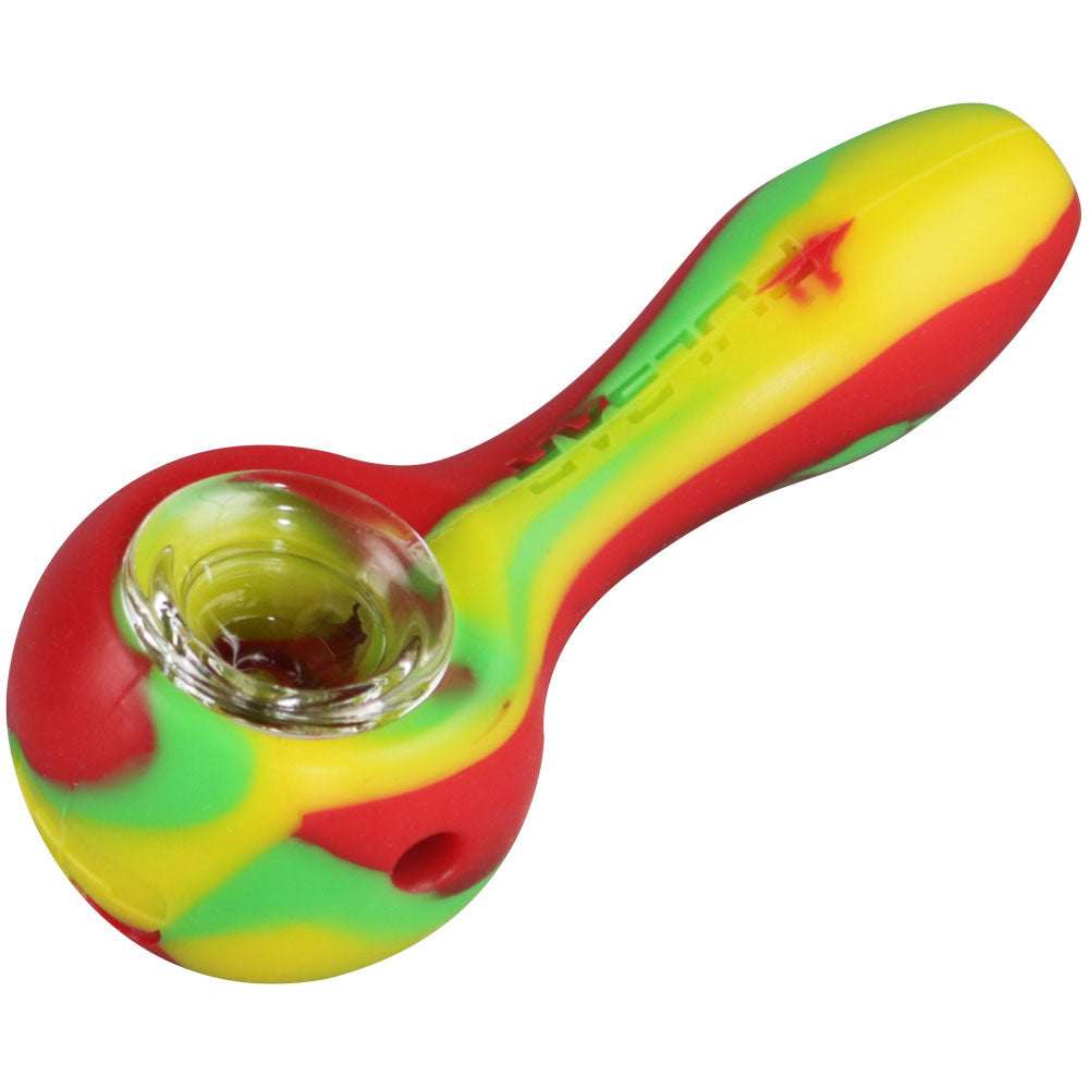 Pulsar RIP Series Silicone Spoon Pipe | Rasta