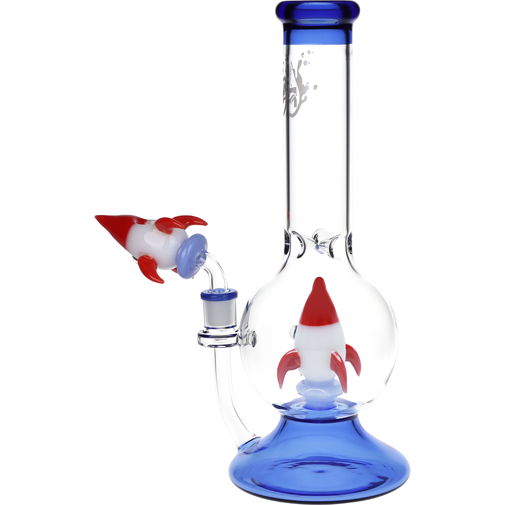Pulsar Rocket Ship Bubble Bong | Back View