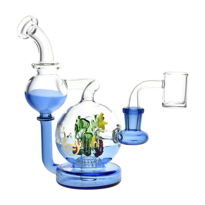 Pulsar Sea Globe Recycler Dab Rig | Side View