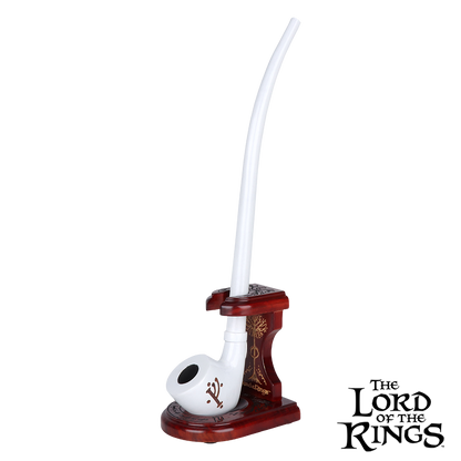 Smoking Pipe & MIDDLE-EARTH™ Stand Bundle | Shire Pipes™ x The Lord of the Rings™ | Gandalf The White Design