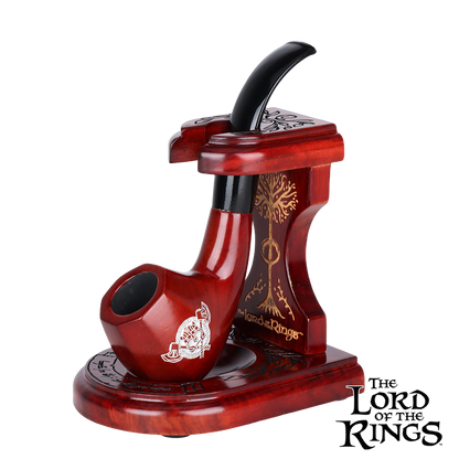 Smoking Pipe & MIDDLE-EARTH™ Stand Bundle | Shire Pipes™ x The Lord of the Rings™ | Gimli Design