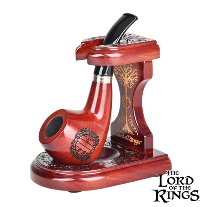 Smoking Pipe & MIDDLE-EARTH™ Stand Bundle | Shire Pipes™ x The Lord of the Rings™ | Hobbiton Design