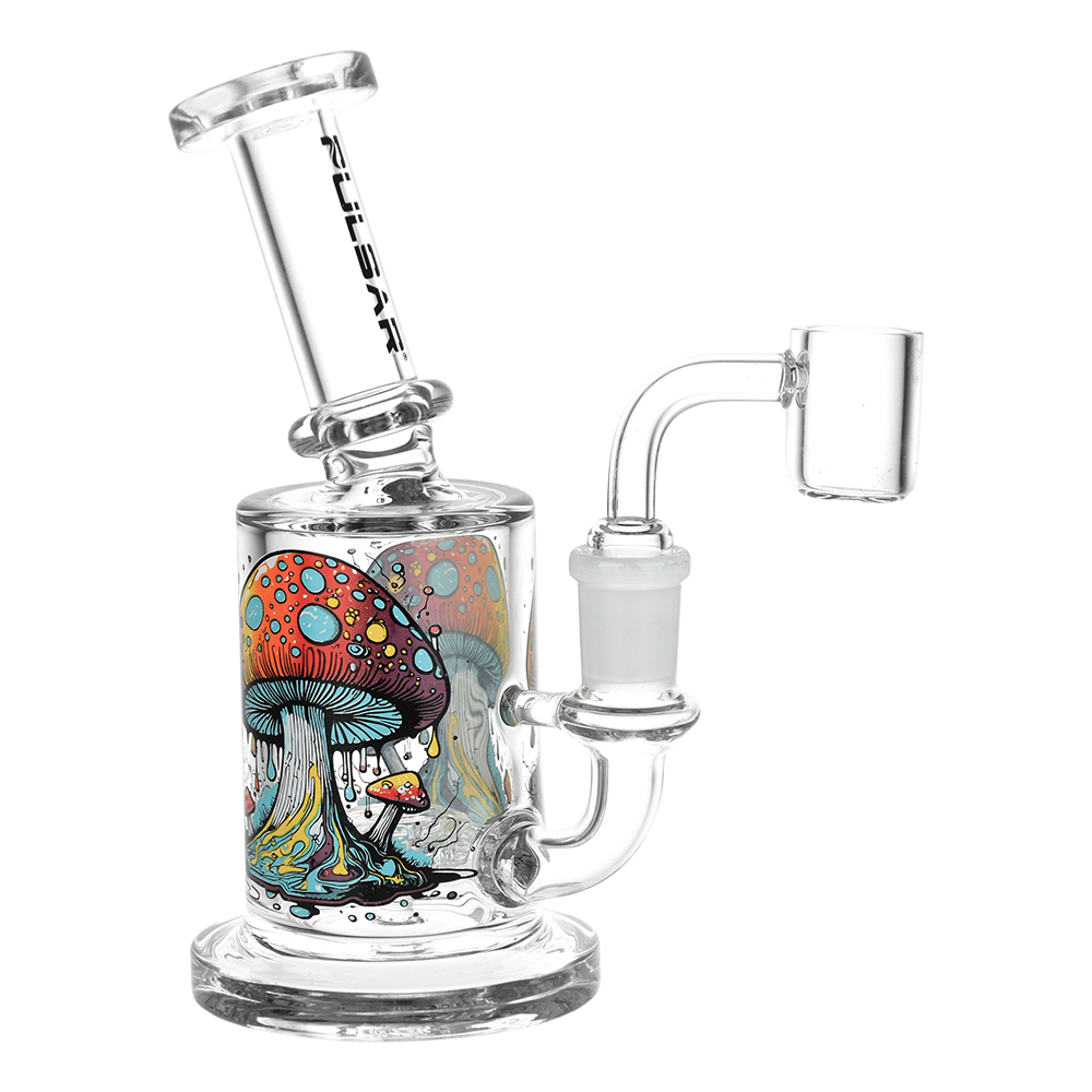 Pulsar Shroom Drip Dab Rig | Frontal Side View