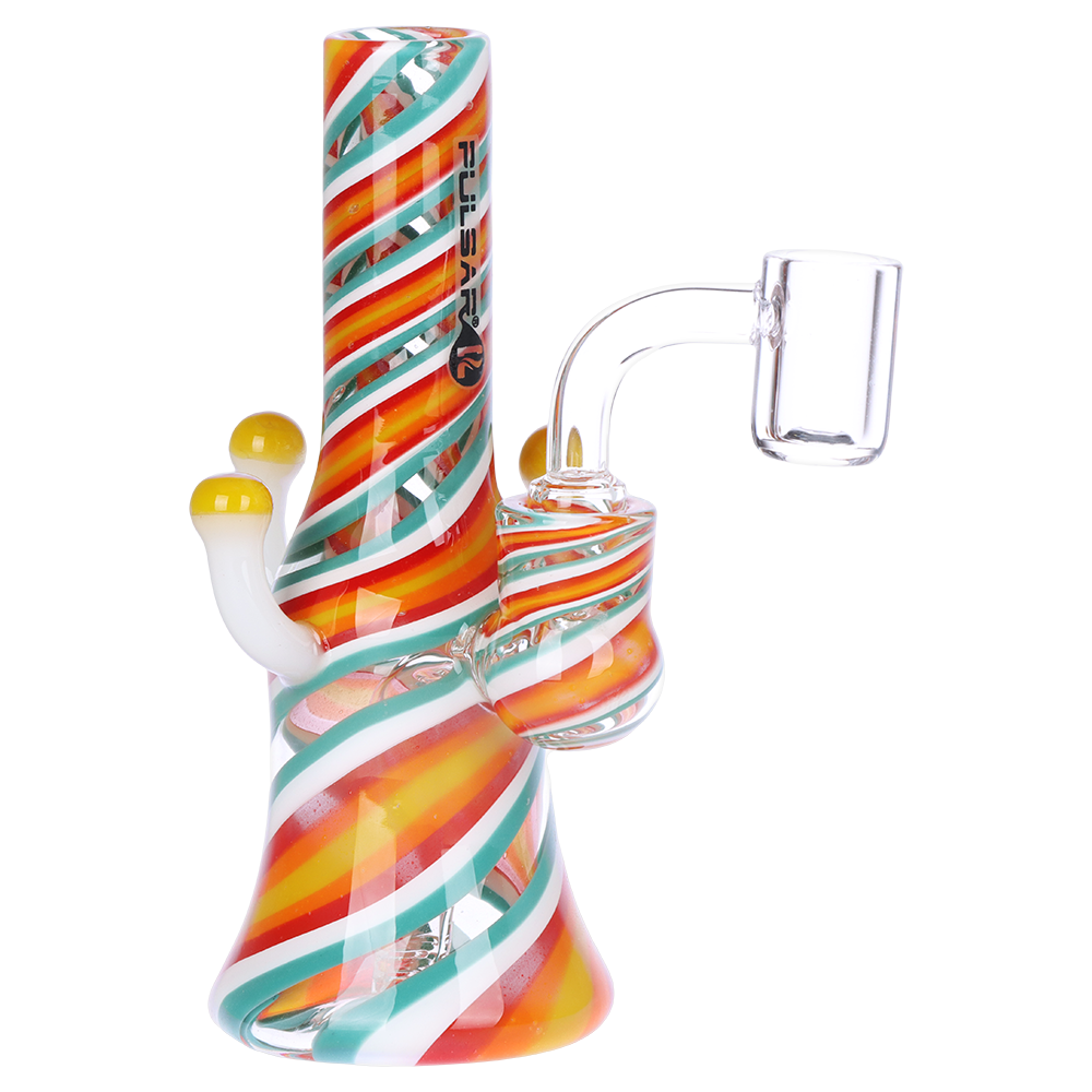 Pulsar Shroom Vision Mini Dab Rig | Orange Teal