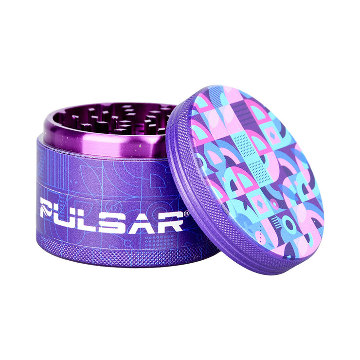 Pulsar Side Art Design Series Grinder | Candy Floss Funk | Open View