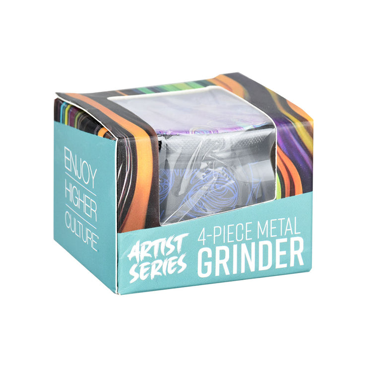 Pulsar Side Art Design Series Grinder | Melting Mushroom | Packaging