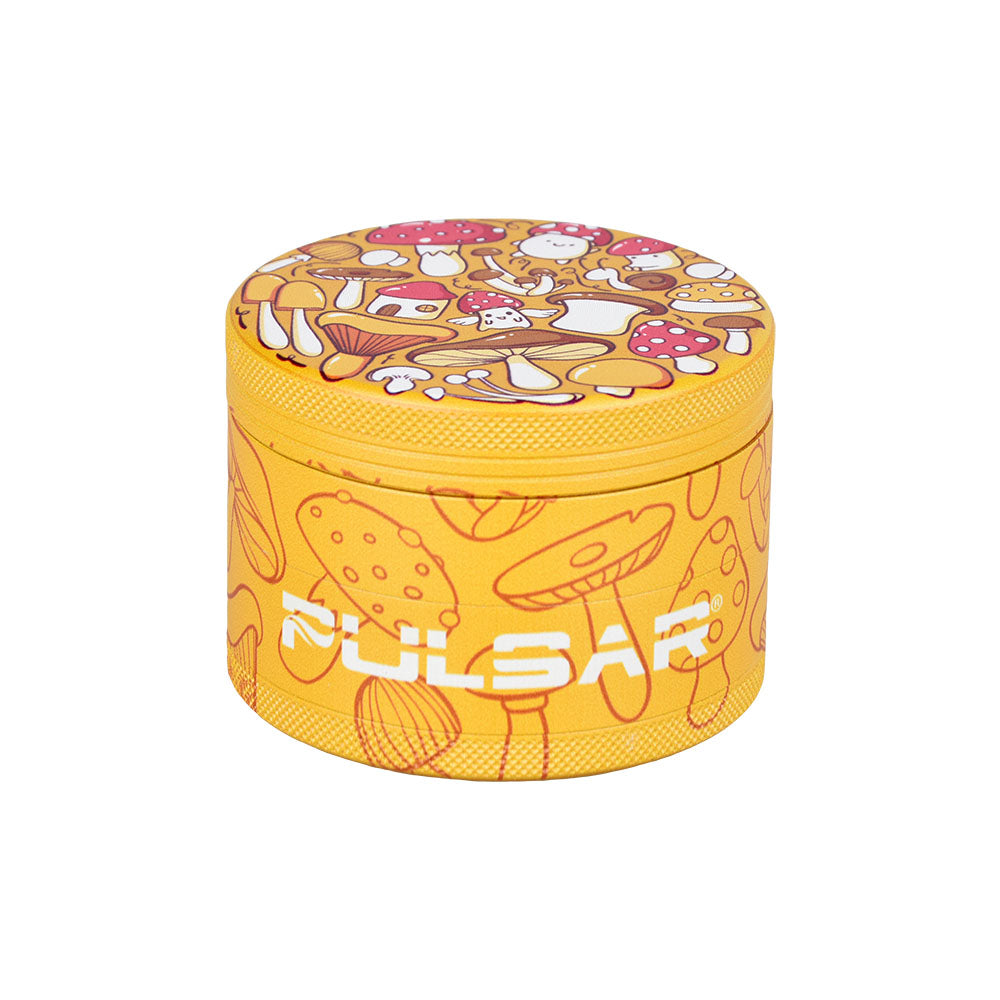 Pulsar Side Art Design Series Grinder | Mushroom Medley | Closed View