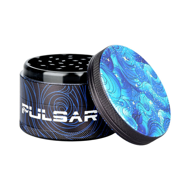 Pulsar Side Art Design Series Grinder | Space Dust | Open View