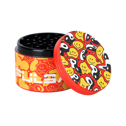 Pulsar Side Art Design Series Grinder | Yin Yang Y'all | Top Open View