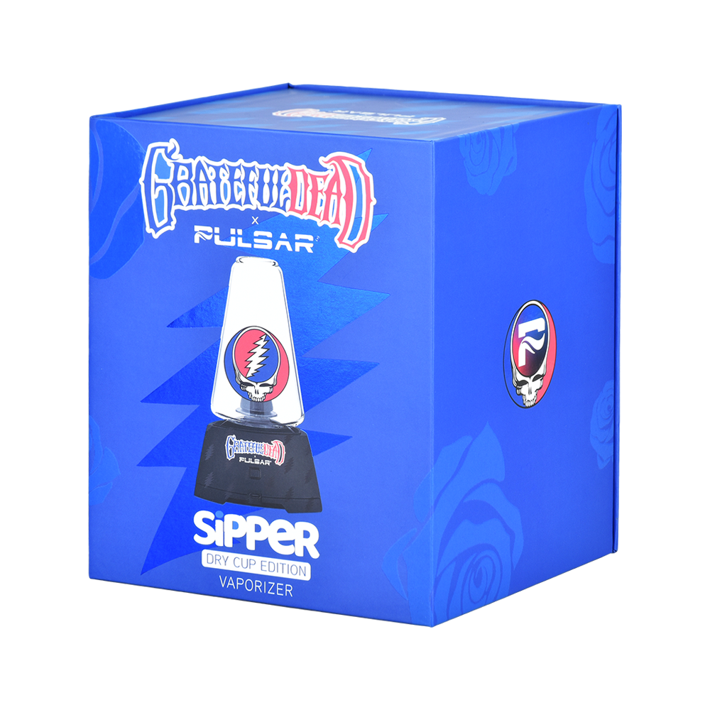 Pulsar x Grateful Dead Sipper Concentrate & 510 Cartridge Vaporizer | Dry Cup Edition | Packaging