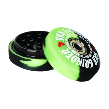 Pulsar SK8 Herb Grinder | UV Reactive Rollin' Slime | Open View