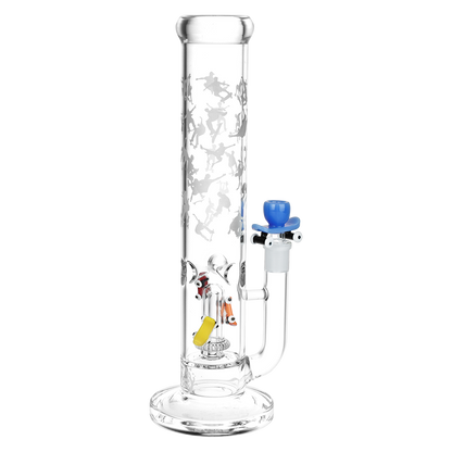 Pulsar Skateboard Bonanza Straight Tube Bong | Back View