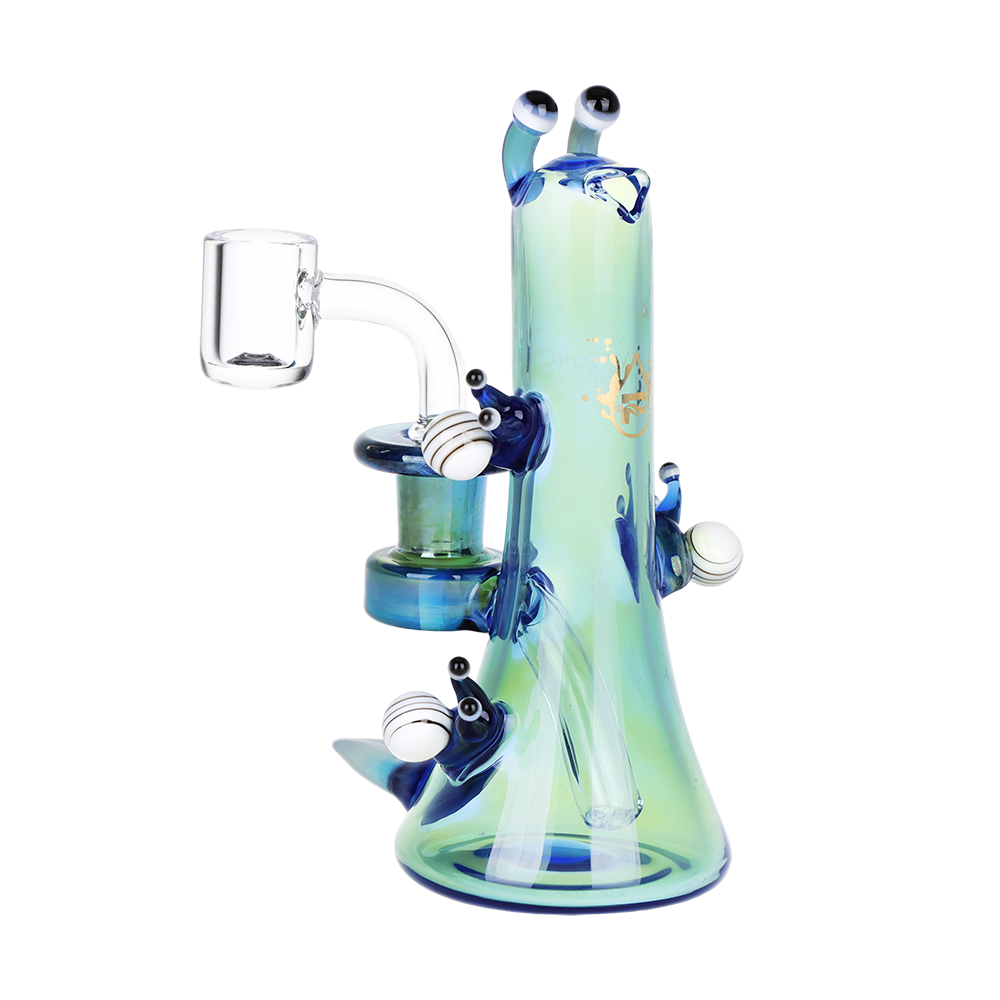 Pulsar Snail Smoochies Dab Rig | Fumed Blue