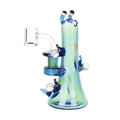 Pulsar Snail Smoochies Dab Rig | Fumed Blue