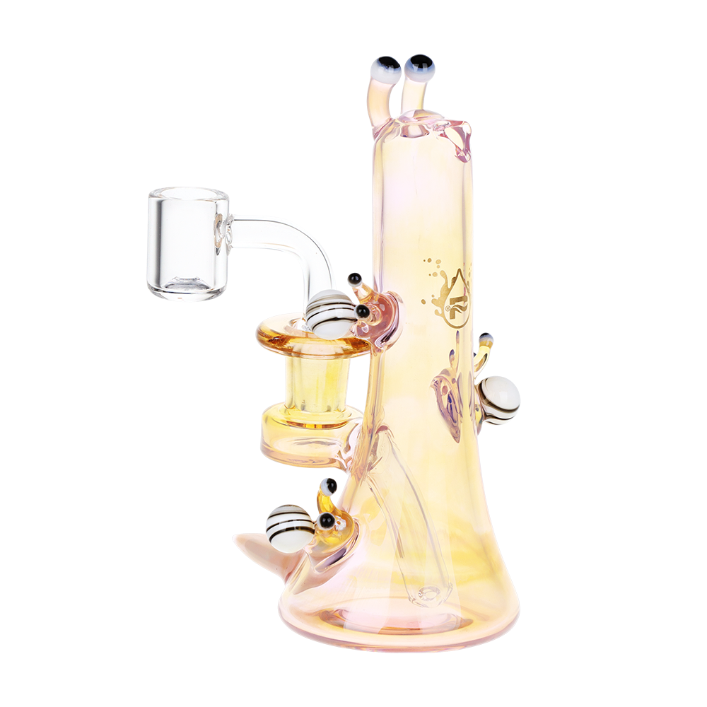 Pulsar Snail Smoochies Dab Rig | Fumed Pink