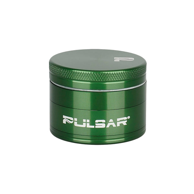 Pulsar Solid Top Aluminum Grinder | 4pc | 2" | Green