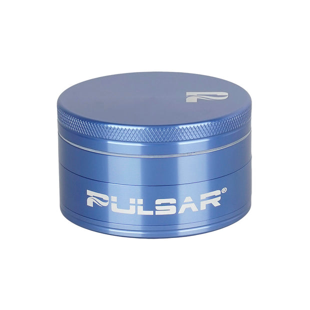Pulsar Solid Top Aluminum Grinder | 4pc | 2.5" | Blue