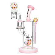 Pulsar Sprinkle Donut Dab Rig Set | Front View