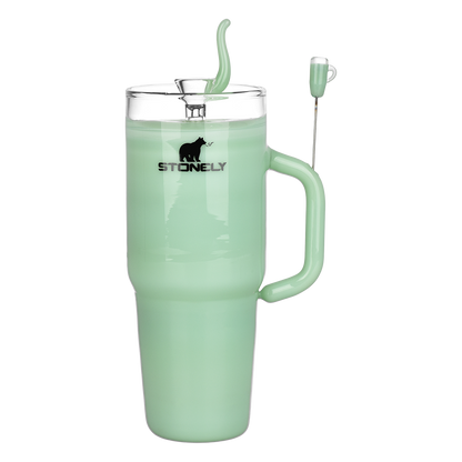 Pulsar Stonely Cup Bong | Green | Front View