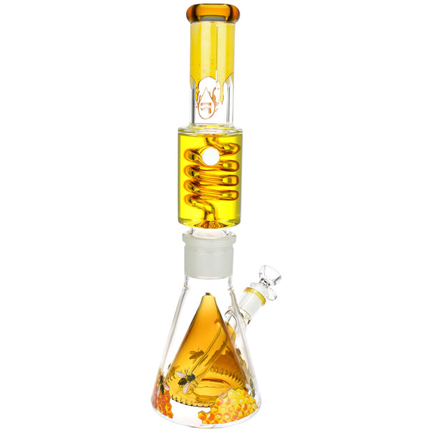 Pulsar Sweet Nectar Glycerin Stacker Bong | Back View