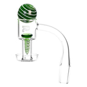 Pulsar Terp Slurper Screw & Marble Set | Green | Banger View