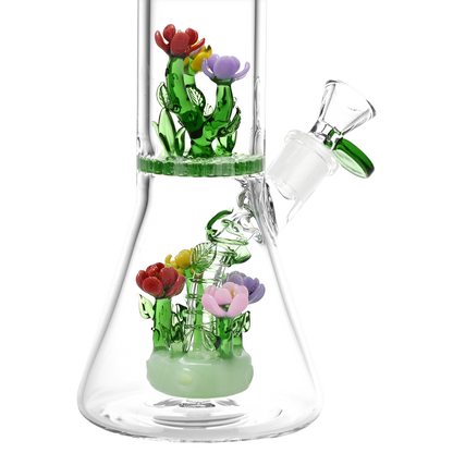 Pulsar Terrarium Tower Beaker Bong | Close Up View