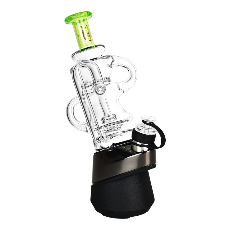 Pulsar Triple Tube Recycler Rig for Puffco Peak Series | Front View on Unit