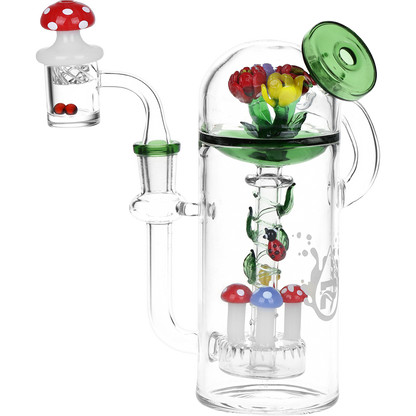 Pulsar Trippy Garden Recycler Dab Rig Set | Back View