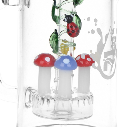 Pulsar Trippy Garden Recycler Dab Rig Set | Percolator Decoration | Close View