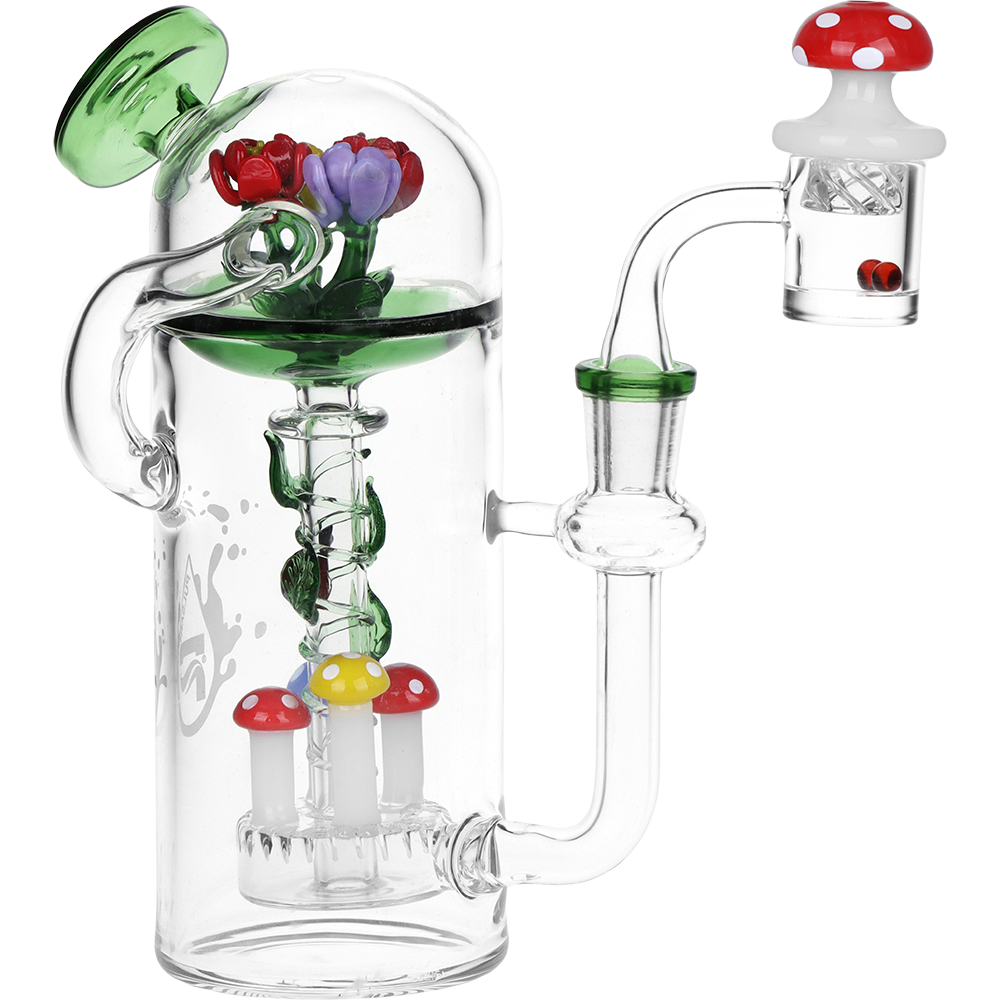 Pulsar Trippy Garden Recycler Dab Rig Set | Front View
