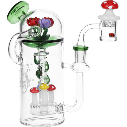 Pulsar Trippy Garden Recycler Dab Rig Set | Front View