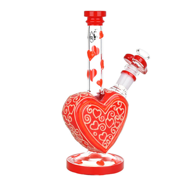 Pulsar Glowing Victorian Valentine Bong | Back View